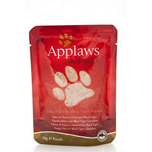 Applaws Katze Thunfisch und Pacific Garnelen , 12er Pack (12 x 70 g) von Applaws