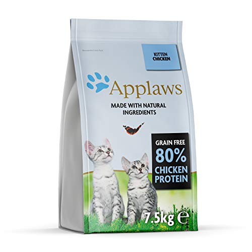Applaws Kitten Trockenfutter mit Huhn, komplett und getreidefrei für junge Katzen im Alter von 1-14 Monaten (1 x 7.5 kg Packung) von Applaws
