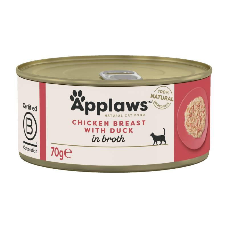 Applaws Katzenfutter - Dosen - Chicken Breast & Duck - 24 x 70 g von Applaws