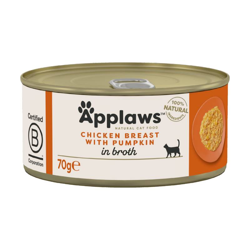 Applaws Katzenfutter - Dosen - Chicken Breast & Pumpkin - 24 x 70 g von Applaws