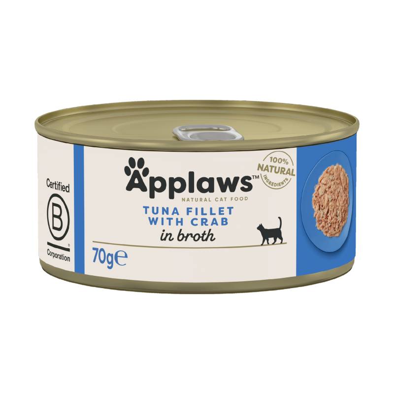 Applaws Katzenfutter - Dosen - Tuna Fillet & Crab - 24 x 70 g von Applaws