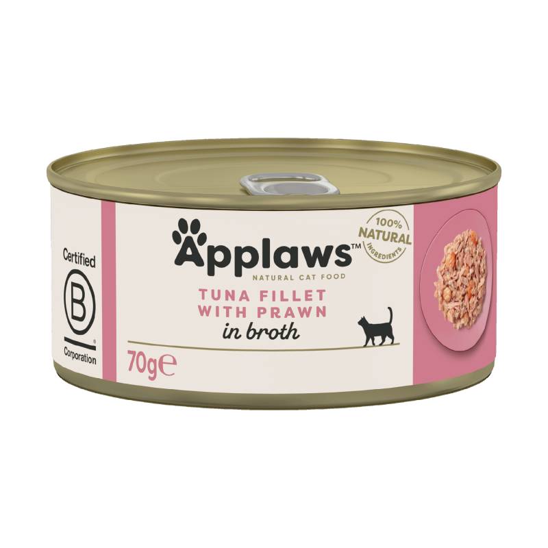 Applaws Katzenfutter - Dosen - Tuna Fillet & Prawn - 24 x 70 g von Applaws
