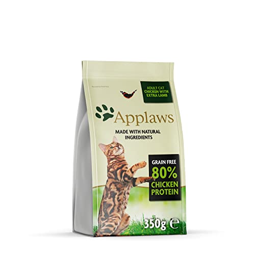 Applaws Katzentrockenfutter Adult, Huhn mit Lamm, getreidefrei und komplett 400g (1 Packung) von Applaws