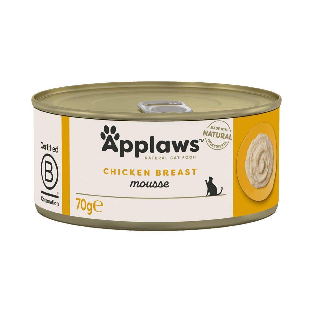 Sparpaket Applaws Mousse 24 x 70 g - Hühnchen von Applaws