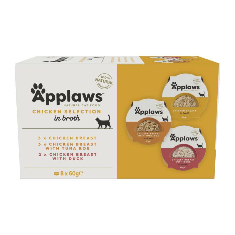 Applaws Multipack Katzenfutter - Frischebeutel - Chicken Selection - 8 x 60 g von Applaws
