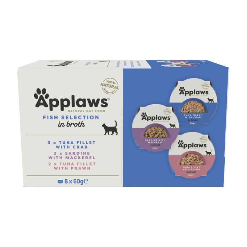 Applaws Multipack Katzenfutter - Frischebeutel - Fish Selection - 8 x 60 g Applaws Multipack Katzenfutter - Frischebeutel - Fish Selection - 8 x 60 g von Applaws