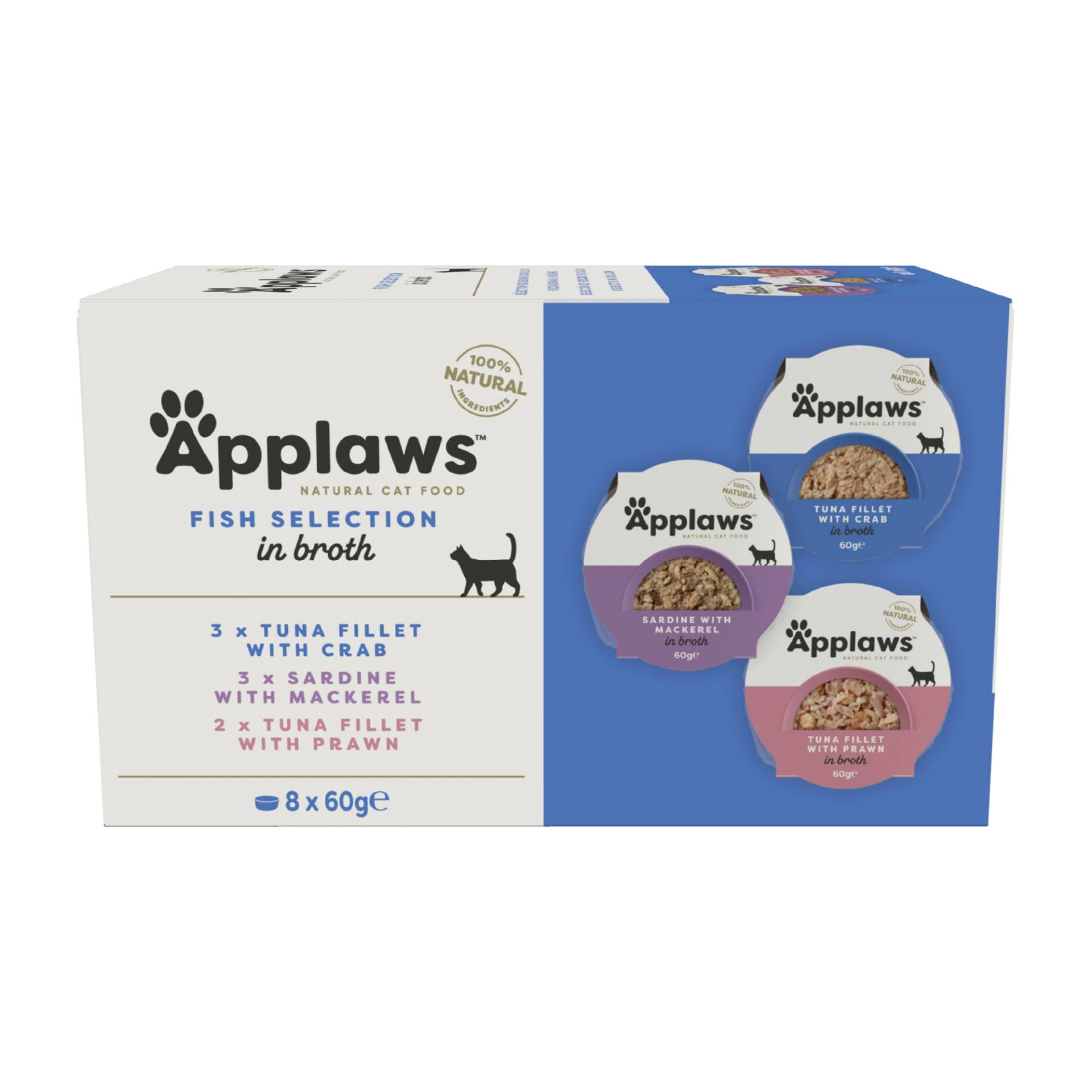 Applaws Multipack Katzenfutter - Frischebeutel - Fish Selection - 8 x 60 g von Applaws
