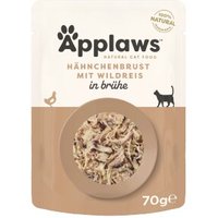 Applaws Nassfutter Katze Adult Hühnerbrust und Wild Reis 48x70 g von Applaws