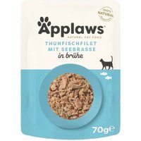 Applaws Nassfutter Katze Adult Thunfisch und Seebrasse 48x70 g von Applaws
