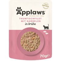 Applaws Nassfutter Katze Adult Thunfischfilet und Pazifik Garnele 48x70 g Applaws Nassfutter Katze Adult Thunfischfilet und Pazifik Garnele 48x70 g von Applaws