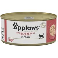 Applaws Nassfutter Katze Adult in Brühe Hühnerbrust mit Ente 96x156 g Applaws Nassfutter Katze Adult in Brühe Hühnerbrust mit Ente 96x156 g von Applaws