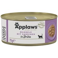 Applaws Nassfutter Katze Adult in Brühe Makrele mit Sardine 96x70 g Applaws Nassfutter Katze Adult in Brühe Makrele mit Sardine 96x70 g von Applaws