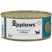 Applaws Nassfutter Katze Adult in Brühe Seefisch 48x156 g von Applaws