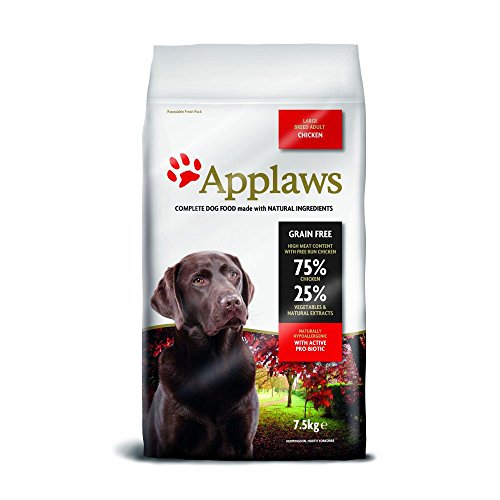 Applaws Natürliche und Getreide frei trockene Hundefutter für Erwachsene und große Rasse Hunde, Huhn, 7,5 kg Tasche Applaws Natürliche und Getreide frei trockene Hundefutter für Erwachsene und große Rasse Hunde, Huhn, 7,5 kg Tasche von Applaws