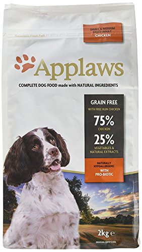 Applaws Natural Complete Dry Hundefutter für Erwachsene Kleine/Mittlere Rassen Huhn Geschmack 1 x 2kg Beutel von Applaws