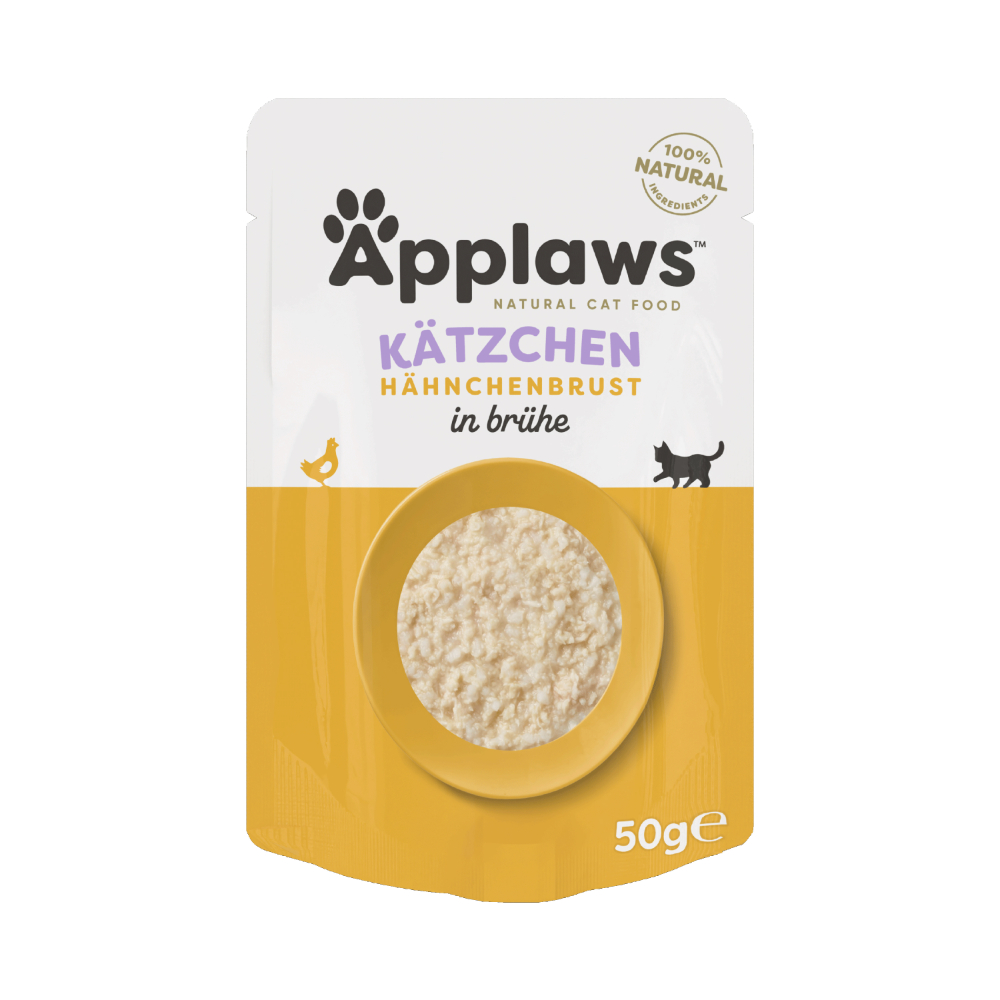 Applaws Natural Kitten in Brühe 12 x 50 g - Hühnerbrust Applaws Natural Kitten in Brühe 12 x 50 g - Hühnerbrust von Applaws