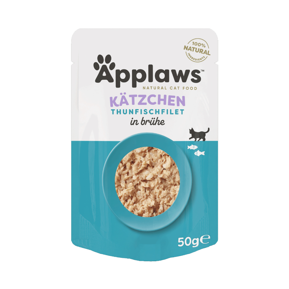 Applaws Natural Kitten in Brühe 12 x 50 g - Thunfischfilet Applaws Natural Kitten in Brühe 12 x 50 g - Thunfischfilet von Applaws
