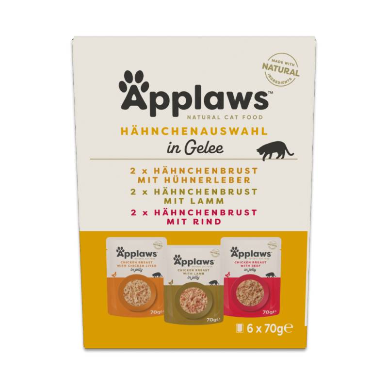 Applaws Pouch in Jelly Mix 12 x 70 g - Auswahl mit Huhn von Applaws