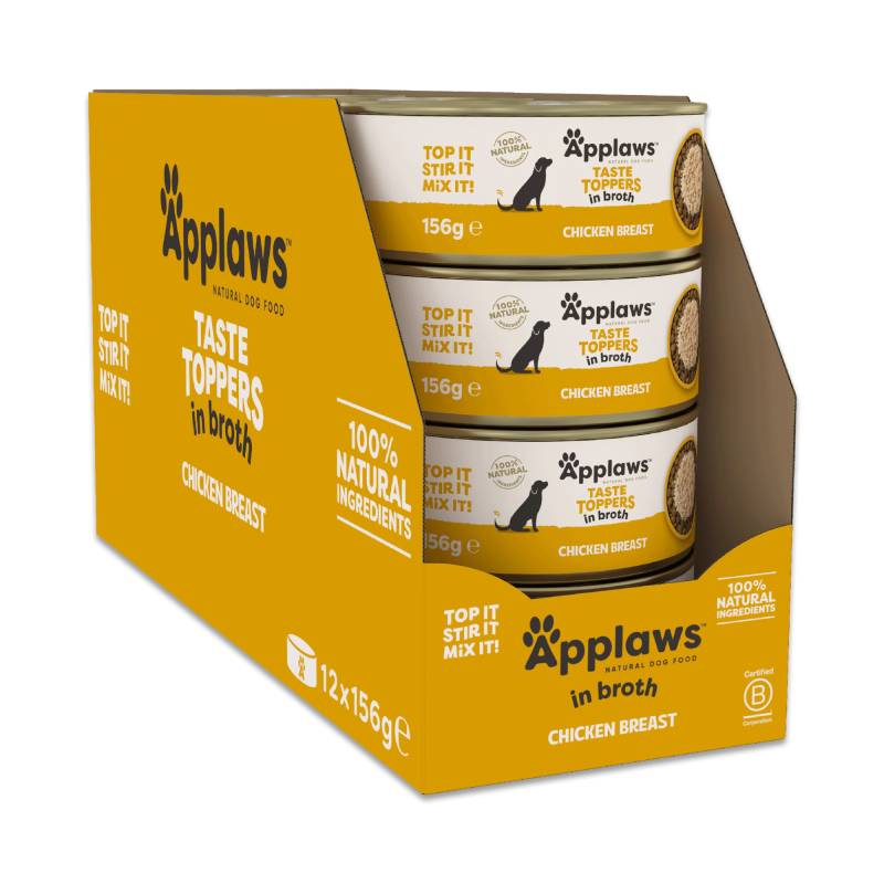 Applaws Taste Toppers Natural in Brühe 12 x 156 g - Huhn Applaws Taste Toppers Natural in Brühe 12 x 156 g - Huhn von Applaws