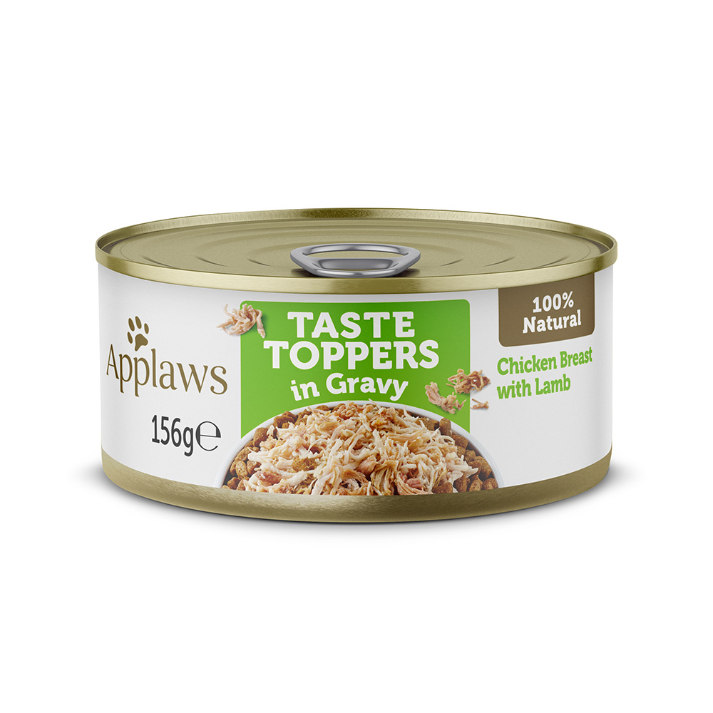 Applaws Taste Toppers in Soße 6 x 156 g - Huhn mit Lamm von Applaws