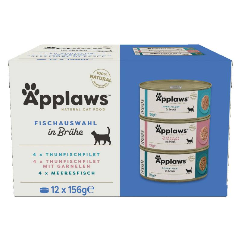 Probiermix Applaws 12 x 156 g - Fisch in Brühe von Applaws