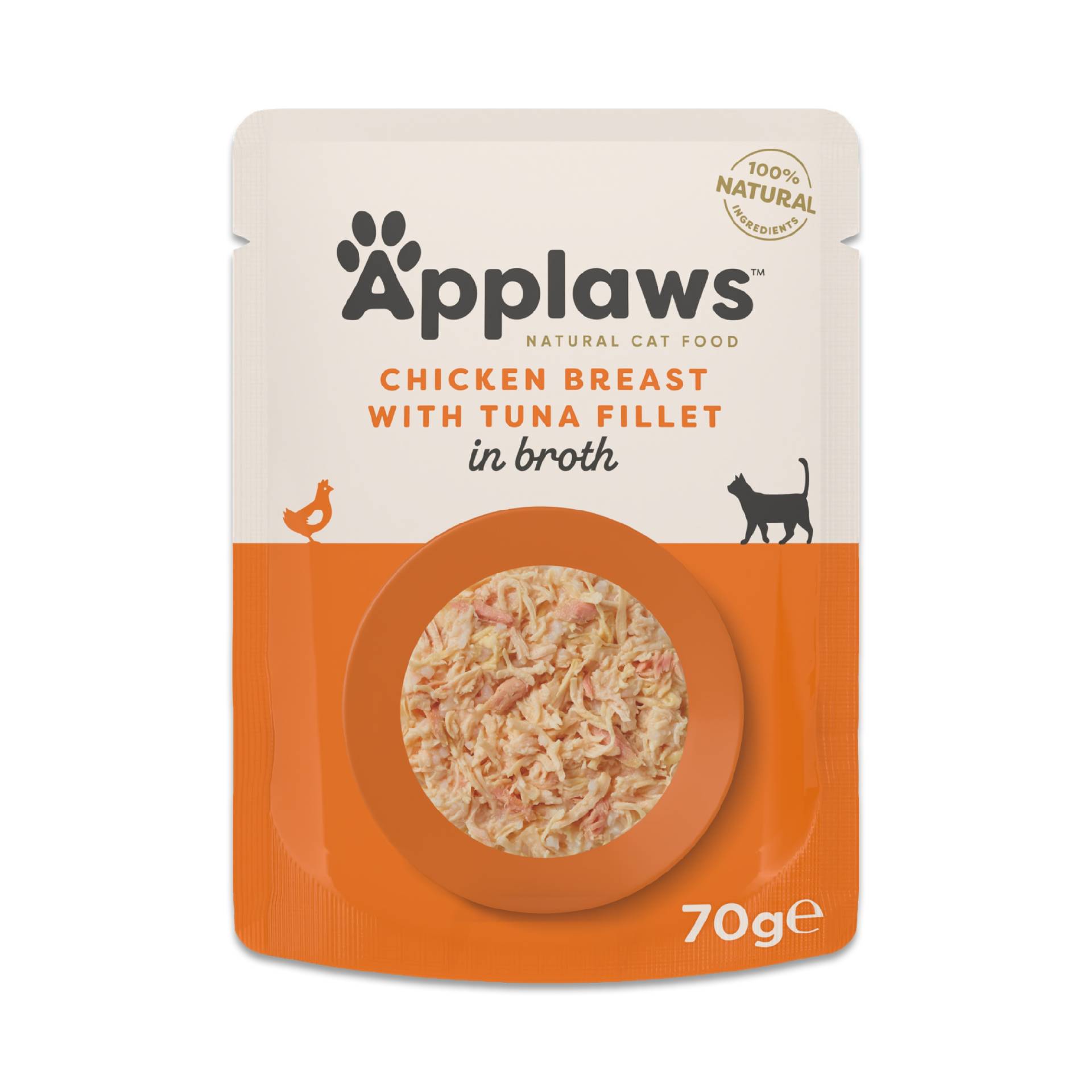 Sparpaket Applaws Cat Natural in Brühe 24 x 70 g - Hähnchenbrust mit Thunfischfilet Sparpaket Applaws Cat Natural in Brühe 24 x 70 g - Hähnchenbrust mit Thunfischfilet von Applaws