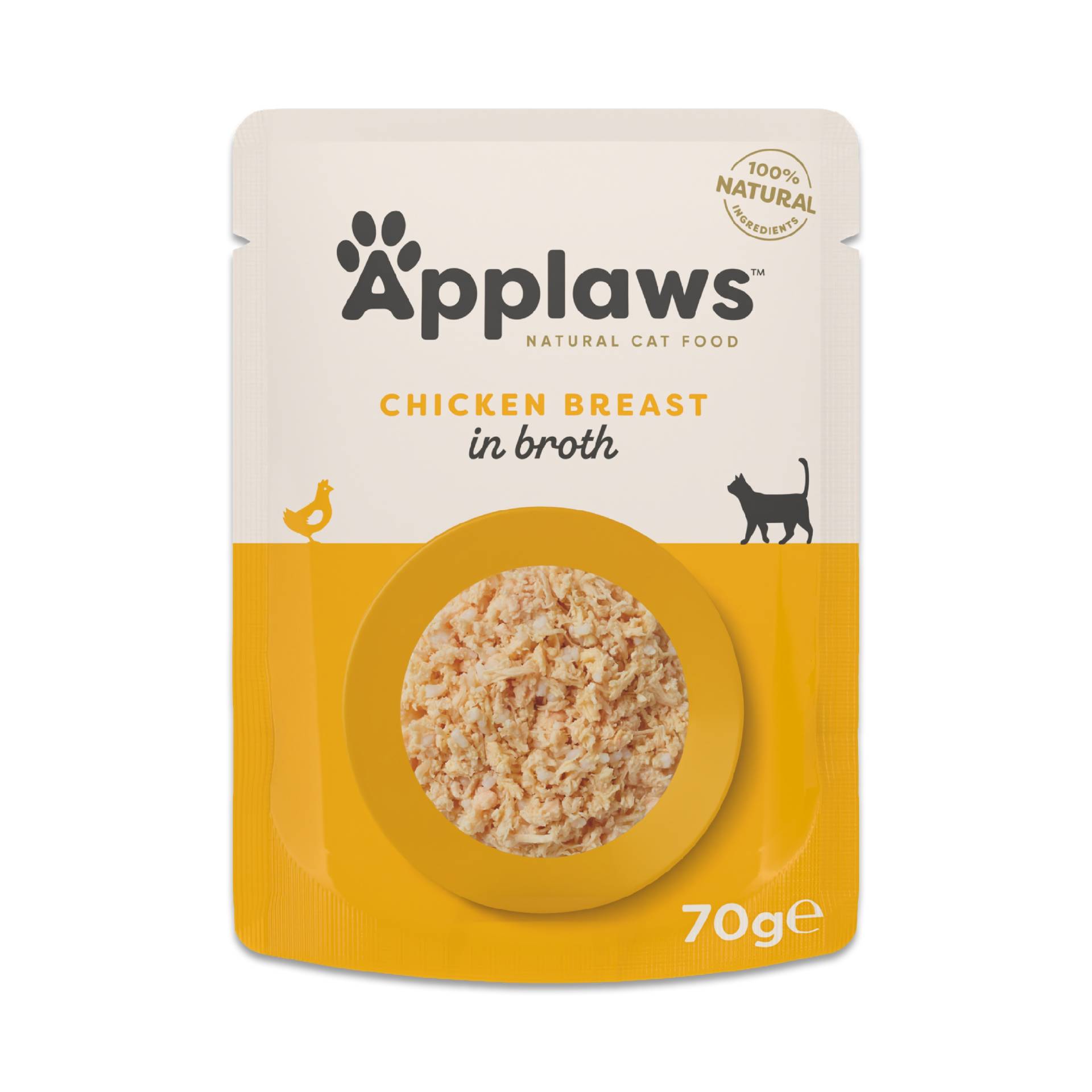 Sparpaket Applaws Cat Natural in Brühe 24 x 70 g - Hähnchenbrust Sparpaket Applaws Cat Natural in Brühe 24 x 70 g - Hähnchenbrust von Applaws