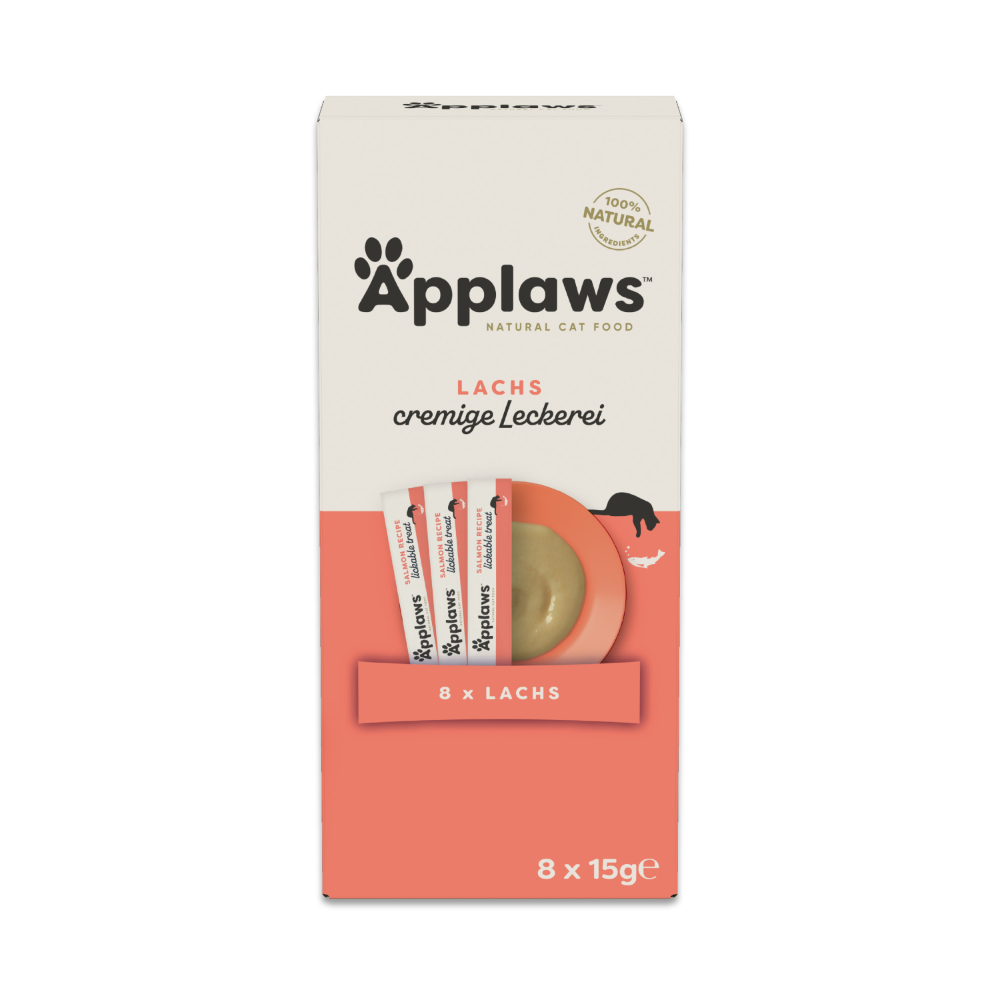 Sparpaket Applaws Cremige Leckerei 32 x 15 g - Lachs von Applaws