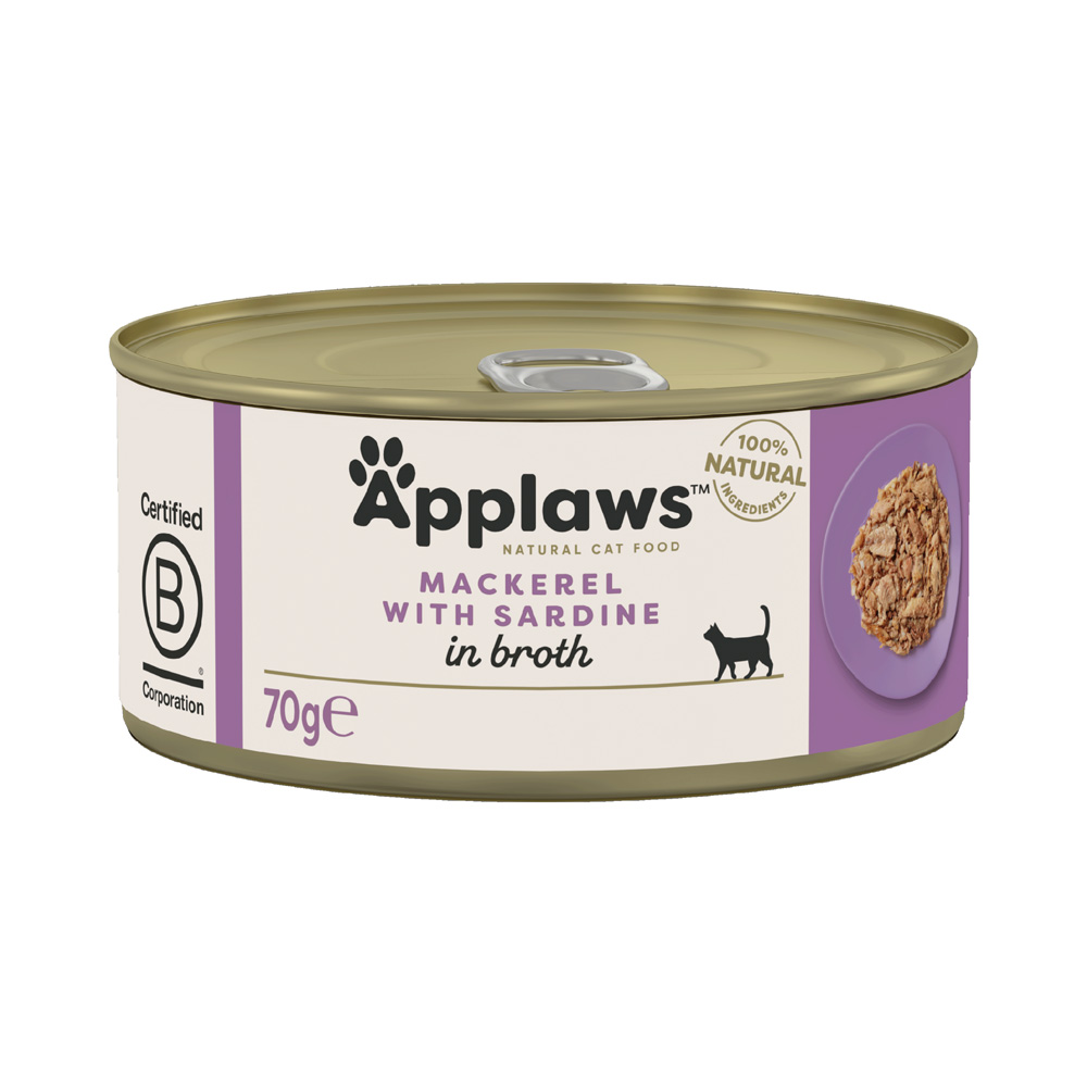 Sparpaket Applaws in Brühe 24 x 70 g - Makrele & Sardinen Sparpaket Applaws in Brühe 24 x 70 g - Makrele & Sardinen von Applaws