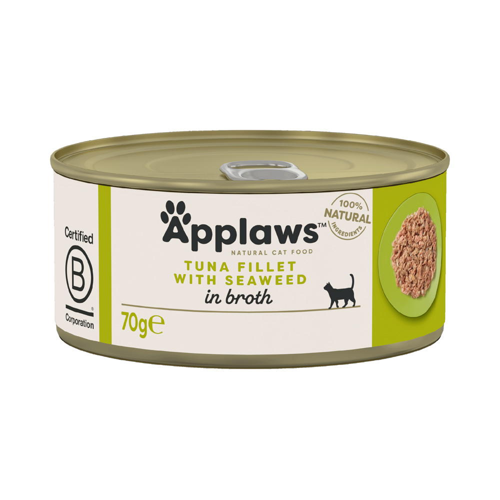 Sparpaket Applaws in Brühe 24 x 70 g - Thunfischfilet & Seetang Sparpaket Applaws in Brühe 24 x 70 g - Thunfischfilet & Seetang von Applaws