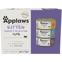 Sparpaket Applaws Kitten 24 x 70 g - Mix (Huhn, Thunfisch, Sardine) von Applaws