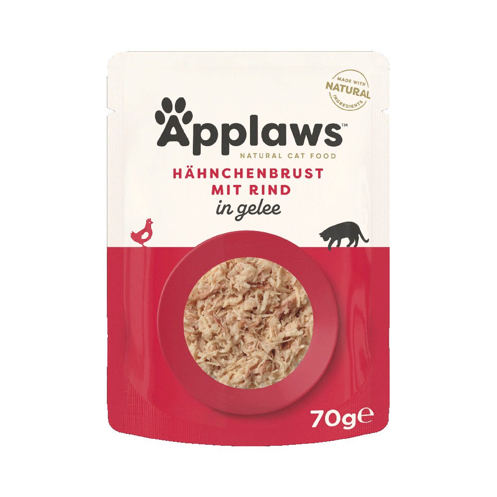 Sparpaket Applaws Pouch in Jelly 32 x 70 g - Huhn mit Rind Sparpaket Applaws Pouch in Jelly 32 x 70 g - Huhn mit Rind von Applaws