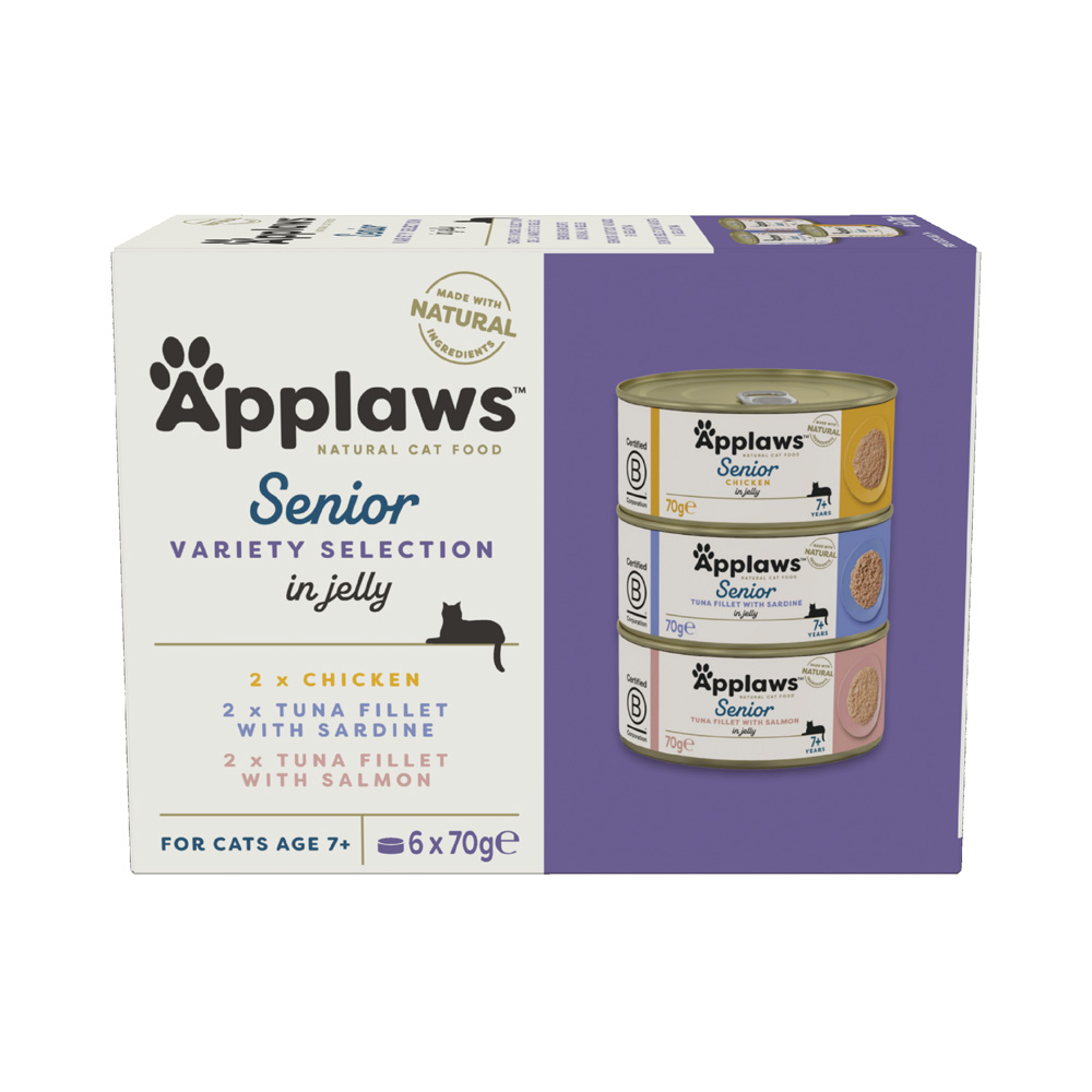 Sparpaket Applaws Senior 12 x 70 g - Mixpaket (3 Sorten) von Applaws