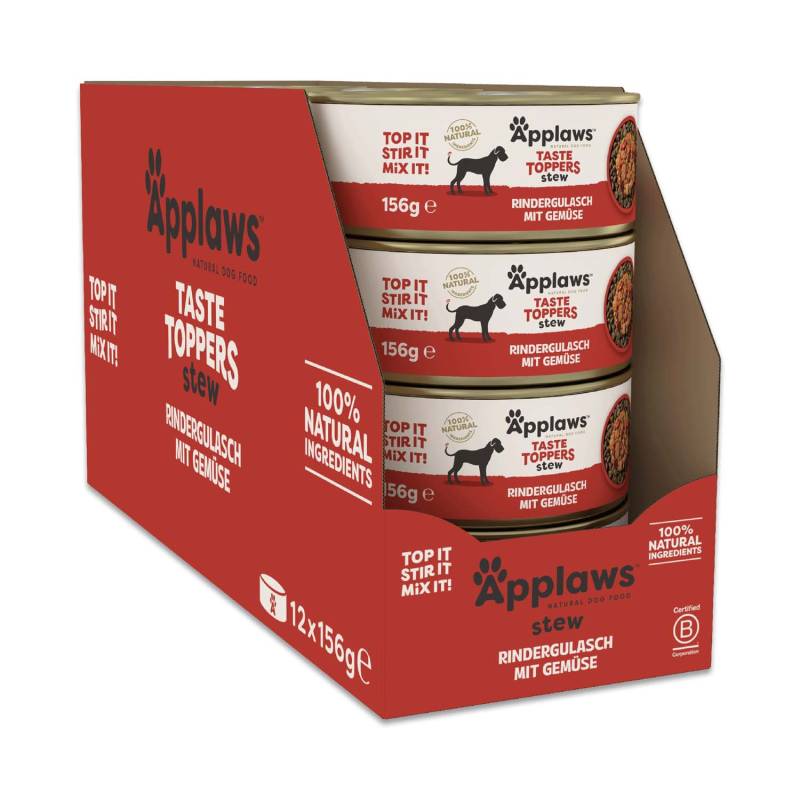Sparpaket Applaws Taste Toppers Natural Stew 24 x 156 g - Rind mit Gemüse Sparpaket Applaws Taste Toppers Natural Stew 24 x 156 g - Rind mit Gemüse von Applaws