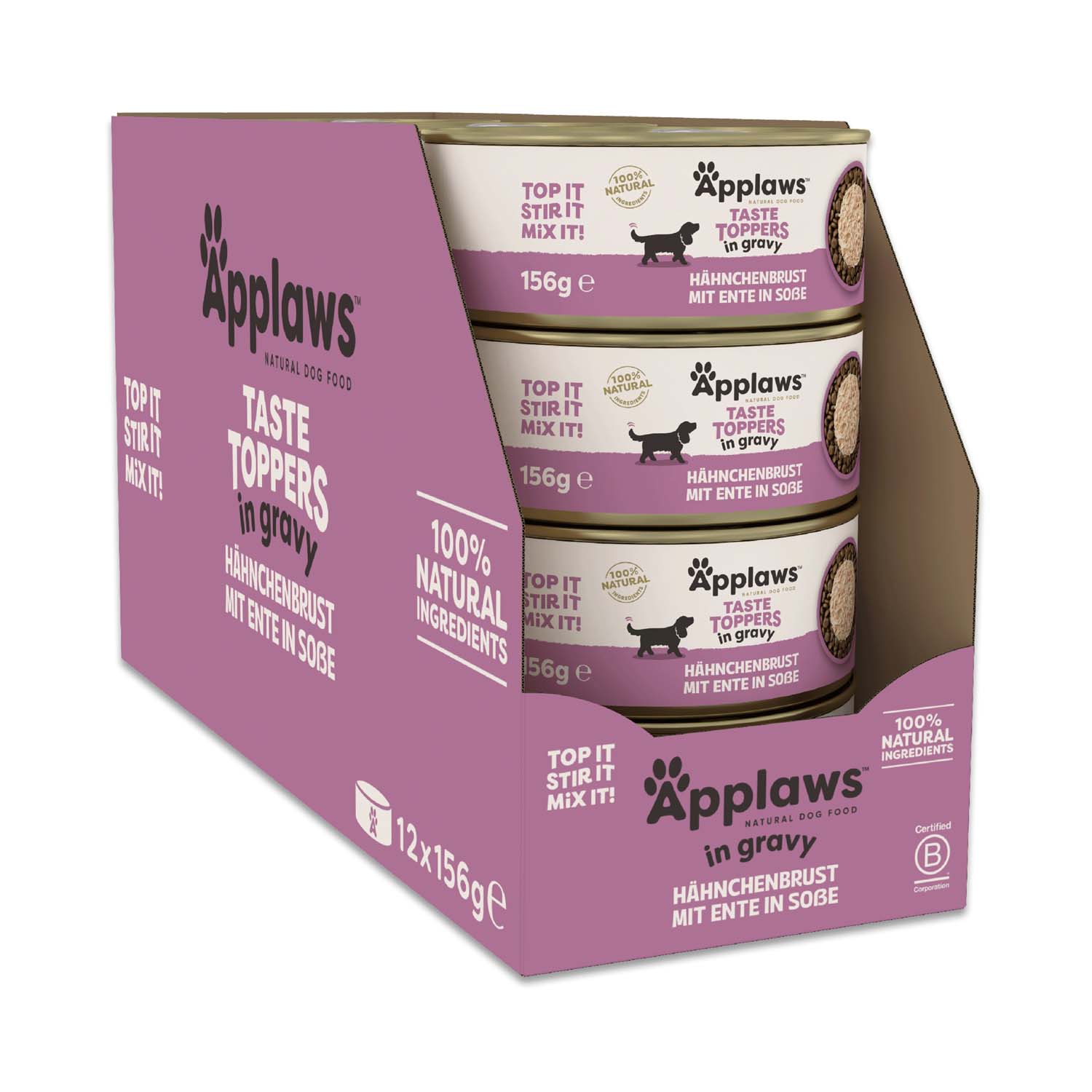 Sparpaket Applaws Taste Toppers Natural in Soße 24 x 156 g - Huhn und Ente Sparpaket Applaws Taste Toppers Natural in Soße 24 x 156 g - Huhn und Ente von Applaws