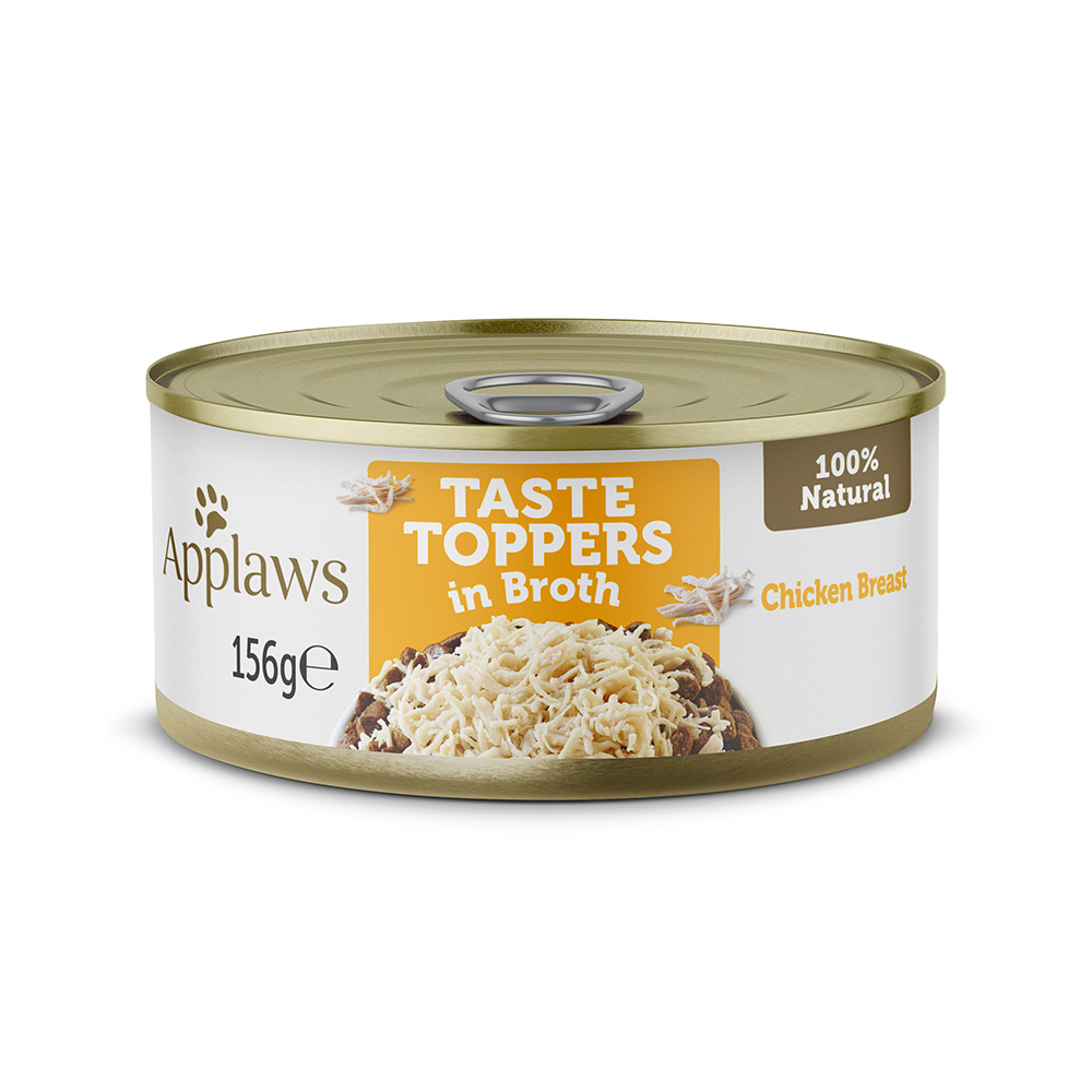 Sparpaket Applaws Taste Toppers in Brühe 12 x 156 g - Huhn von Applaws
