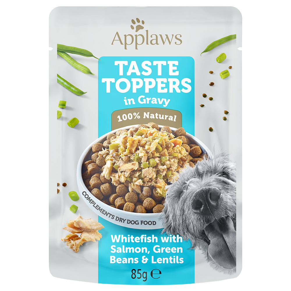 Sparpaket Applaws Taste Toppers in Soße 24 x 85 g - Weißfisch, Lachs, grüne Bohnen & Linsen Sparpaket Applaws Taste Toppers in Soße 24 x 85 g - Weißfisch, Lachs, grüne Bohnen & Linsen von Applaws