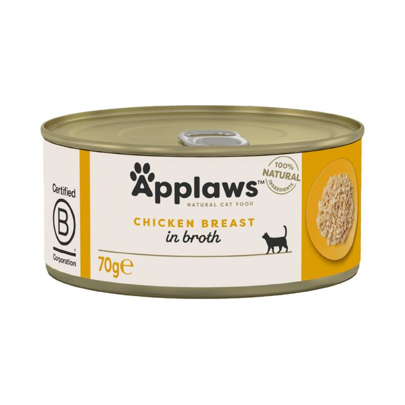 Sparpaket Applaws in Brühe 24 x 70 g - Hühnchenbrust Sparpaket Applaws in Brühe 24 x 70 g - Hühnchenbrust von Applaws
