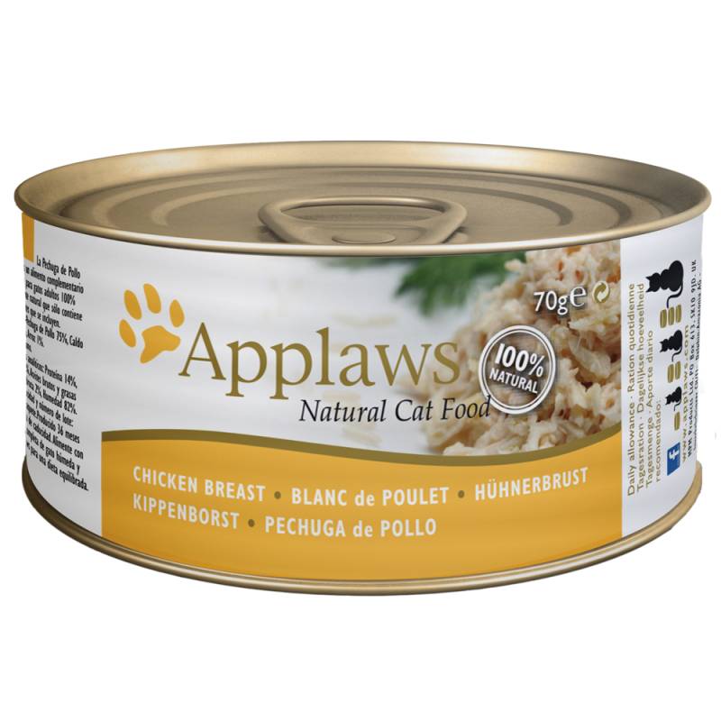 Sparpaket Applaws in Brühe 24 x 70 g - Mix: Hühnchenbrust/Thunfischfilet Sparpaket Applaws in Brühe 24 x 70 g - Mix: Hühnchenbrust/Thunfischfilet von Applaws