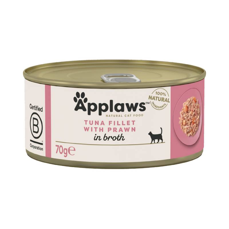 Sparpaket Applaws in Brühe 24 x 70 g - Thunfischfilet & Garnele Sparpaket Applaws in Brühe 24 x 70 g - Thunfischfilet & Garnele von Applaws