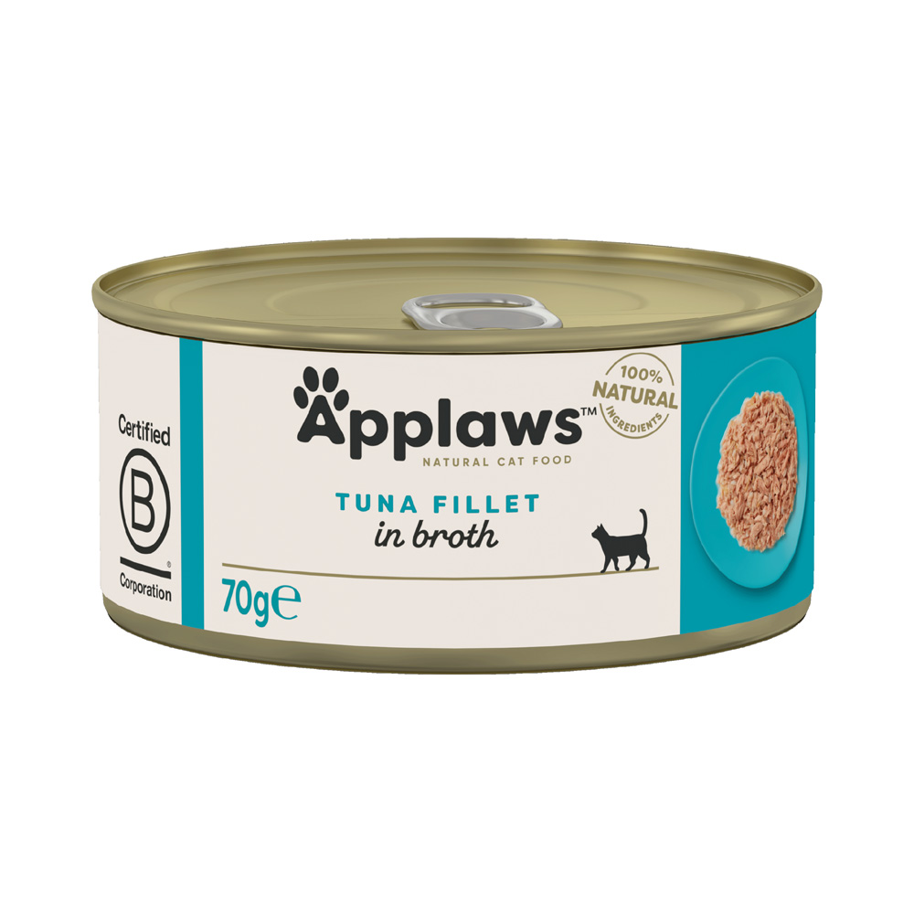 Sparpaket Applaws in Brühe 24 x 70 g - Thunfischfilet Sparpaket Applaws in Brühe 24 x 70 g - Thunfischfilet von Applaws