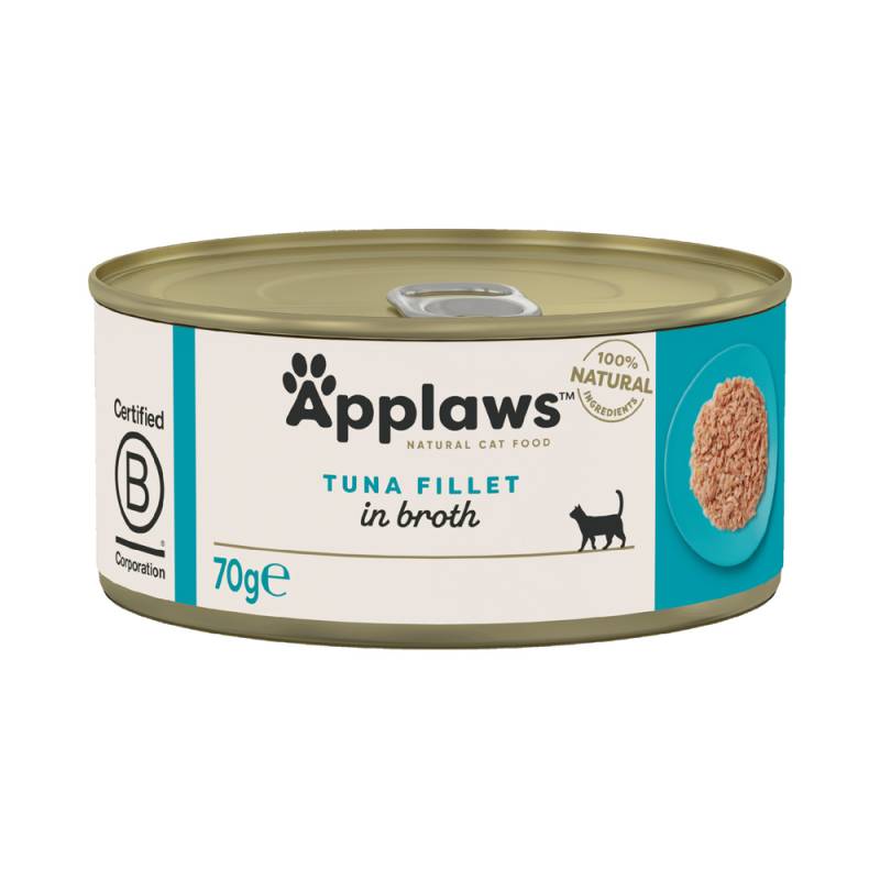 Sparpaket Applaws in Brühe 24 x 70 g - Thunfischfilet Sparpaket Applaws in Brühe 24 x 70 g - Thunfischfilet von Applaws