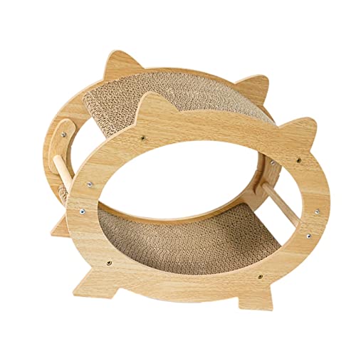 Appoo Katzenkratzer,House Design Katzenkratzer für Hauskatzen | Kitten Cat Scratcher, Cat Scratch Ramp Post Kratzbrett mit 2 Kratzpads für Nagelfeile und Kratzspielzeug von Appoo