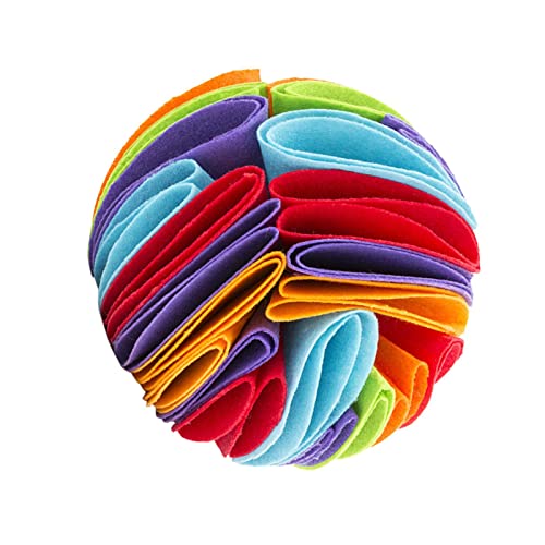 Appoo Schnüffelball | Snuffle Treat Dispenser Ball - Schnüffelmatte Interaktives Hundespielzeug Ball Dog Brain Mental Stimulierendes Puzzlespielzeug für Hunde von Appoo