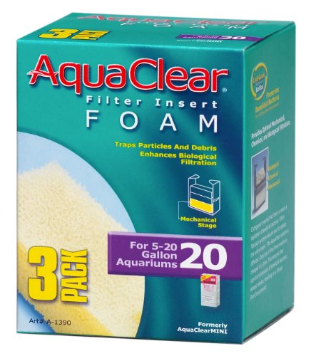 Aqua Clear Schaumstoff-Einsätze, 3er Pack, 20-Gallon von Aqua Clear