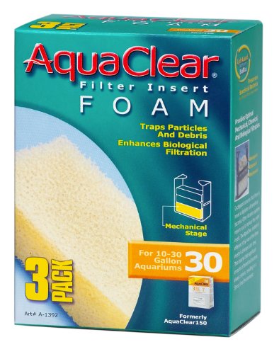 Aqua Clear Schaumstoff-Einsätze, 3er Pack, 30-Gallon von Aqua Clear