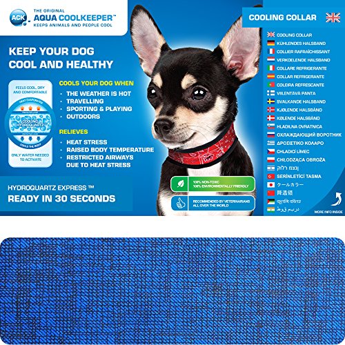 Aqua Coolkeeper Pacific Hundehalsband mit Frischefunktion, blau von Aqua Coolkeeper