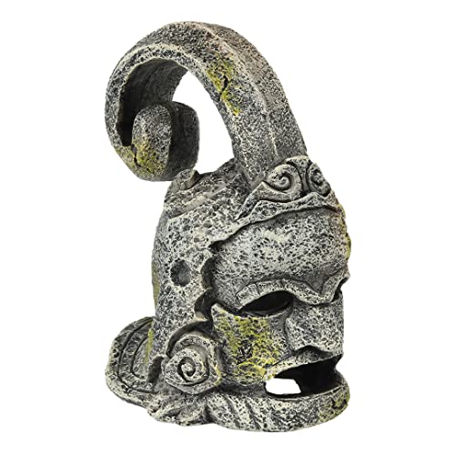 Aqua Della, Dekoration für Aquarium, Azteken-Helm, 10 x 7 x 12 cm, Ornament aus Polyesterharz, ungiftig und pH-neutral, für Aquarium, Süß- und Salzwasser, realistische Dekoration Aqua Della, Dekoration für Aquarium, Azteken-Helm, 10 x 7 x 12 cm, Ornament aus Polyesterharz, ungiftig und pH-neutral, für Aquarium, Süß- und Salzwasser, realistische Dekoration von Aqua Della