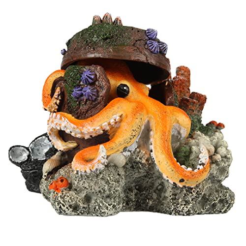 Aqua Della, Dekoration für Aquarium, Bayon Buddha 1 9x8,5x17,5 cm, in Polyesterharz, ungiftiger und neutraler pH, geeignet für frisches und gesalzenes Wasseraquarium, realistisch von Smurfs AquaDella