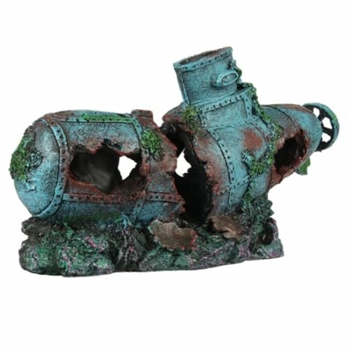Aqua Della, Dekoration für Aquarium, Holzhaus mit Pflanzen 27,5 x 13 x 16 cm, in Polyesterharz, ungiftig und neutral, für frisches und gesalzenes Wasseraquarium geeignet Aqua Della, Dekoration für Aquarium, Holzhaus mit Pflanzen 27,5 x 13 x 16 cm, in Polyesterharz, ungiftig und neutral, für frisches und gesalzenes Wasseraquarium geeignet von Aqua Della